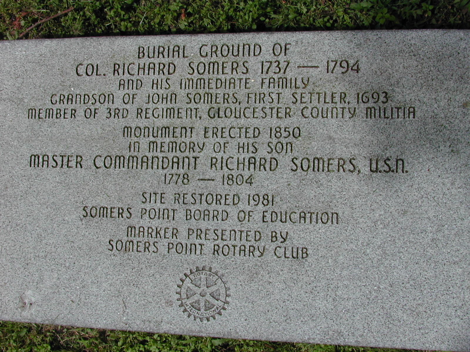 [Somers Burial Ground (NY Ave School) Image]